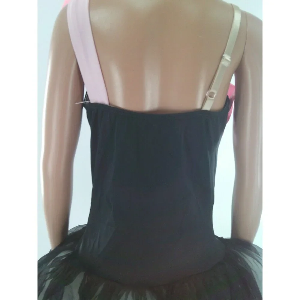Pre-Owned Dance Costume Weissman 5184 Medium Child Pink Tutu Ballet YAGP Sequin